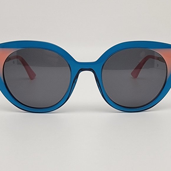 FACE A FACE Paris Prism 2 Col. 2439 Blue Pink Frame Grey Lens Cat Eye Sunglasses main image 11